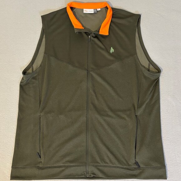 KJUS Vest Men's 56 2XL Olive Green Westport Sweater Vest Golf Club Sport Jacket - Picture 2 of 10